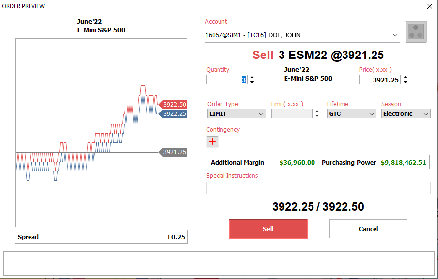QST Professional Trading Software Offers Order Ticket Templates And Customizable Order Preview Dialog