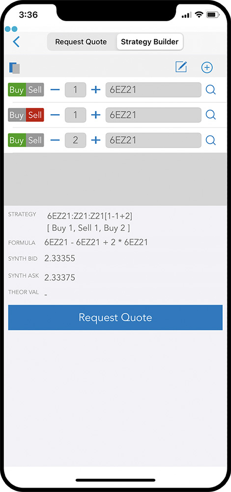 QST Mobile Trading Application For iOS and Android Offers The Possibility Of Creating Personal Strategies Starting From A Quote or Options Chain Module