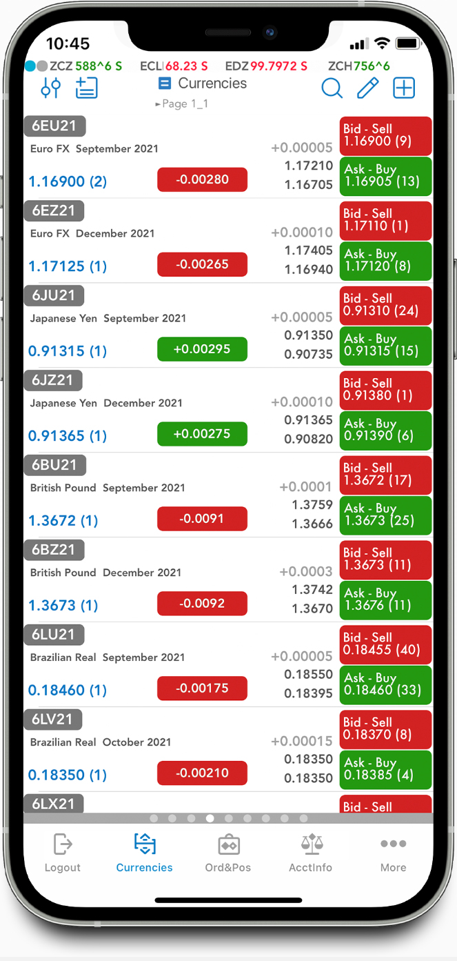 Quick Screen Trading Mobile Trading Application for iOS and Android